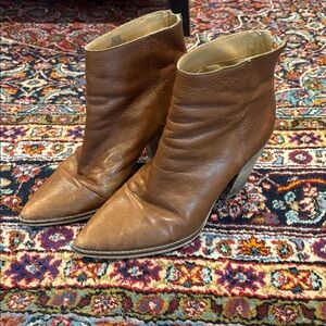 Worn in lucky brand ankle boots 9